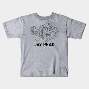 Jay Peak VT Trail Map | Jay Peak Ski Resort Trails Kids T-Shirt